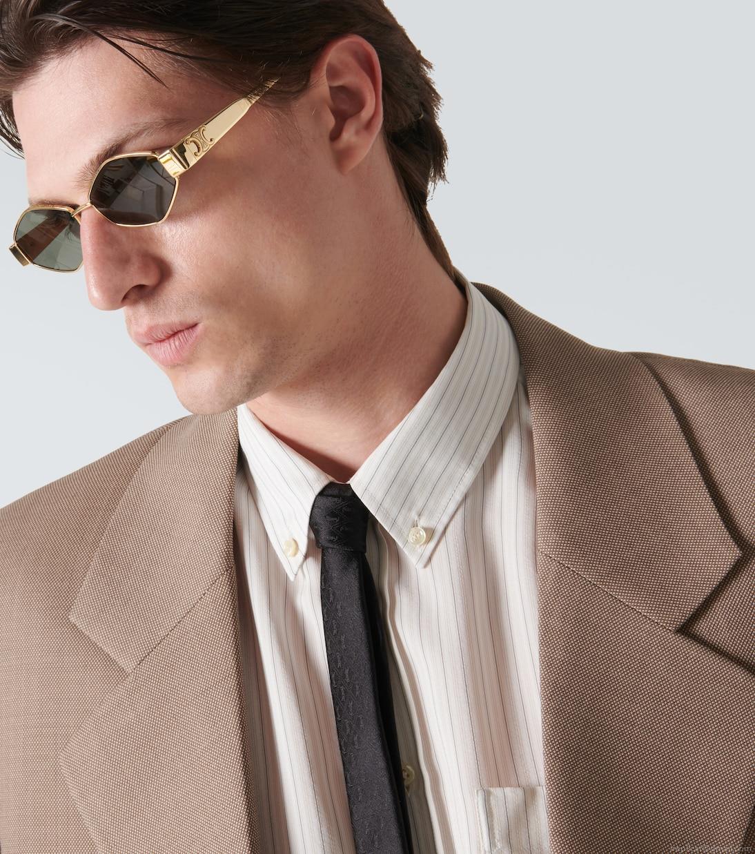 Celine EyewearTriomphe oval sunglasses Celine EyewearTriomphe oval sunglasses