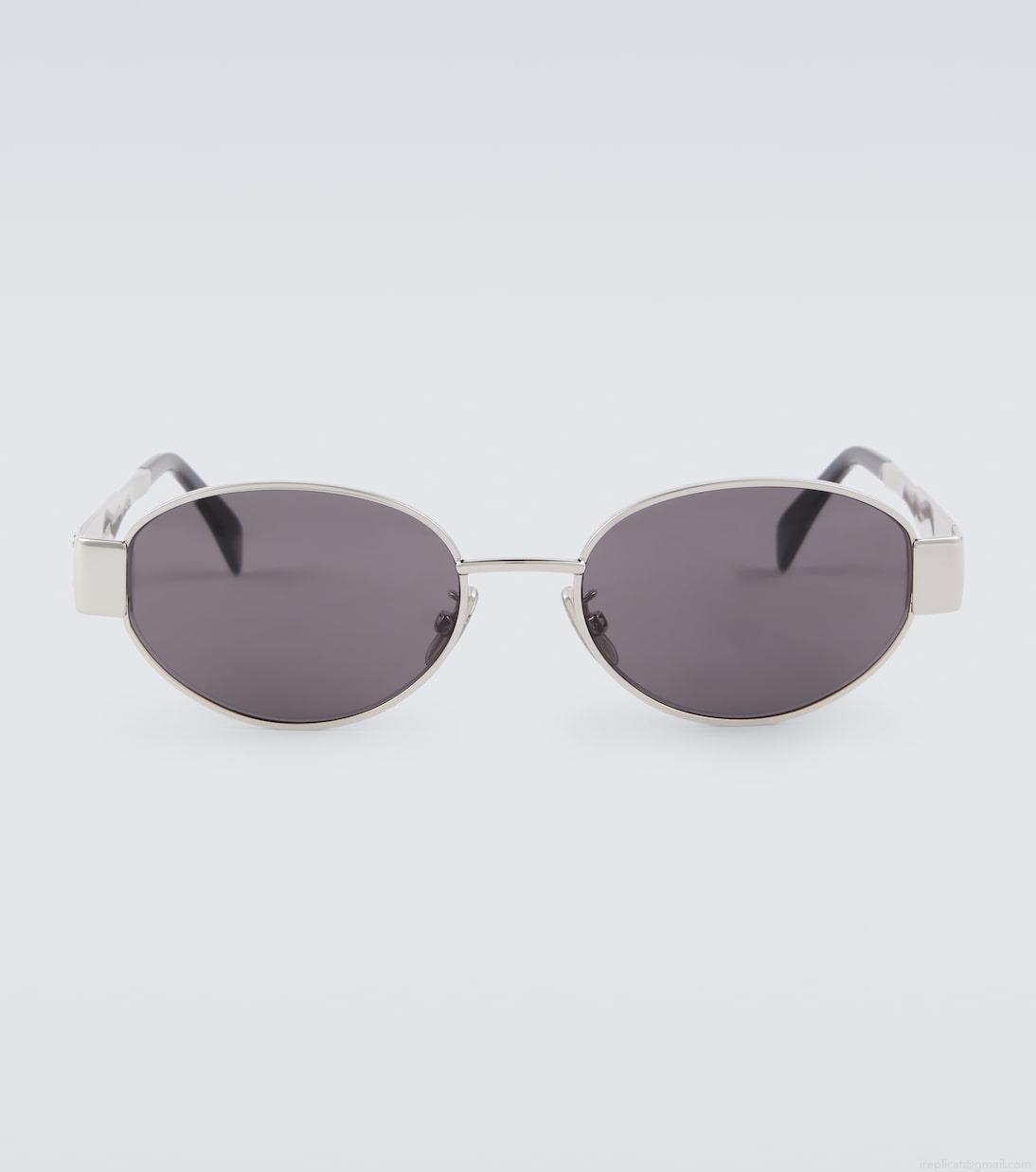 Celine EyewearTriomphe 01 oval sunglasses Celine EyewearTriomphe 01 oval sunglasses