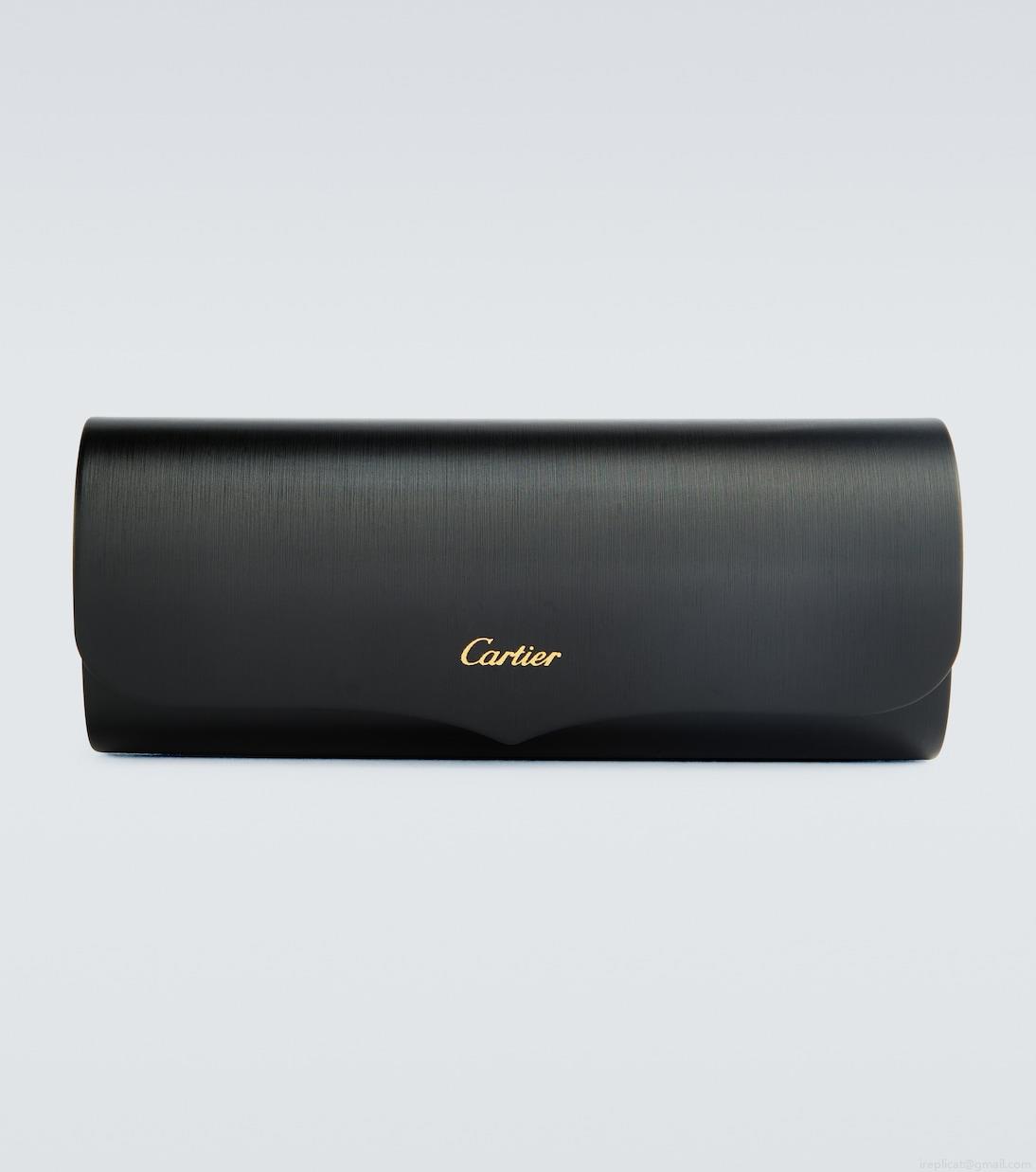 Cartier Eyewear CollectionMonogram rectangular sunglasses Cartier Eyewear CollectionMonogram rectangular sunglasses