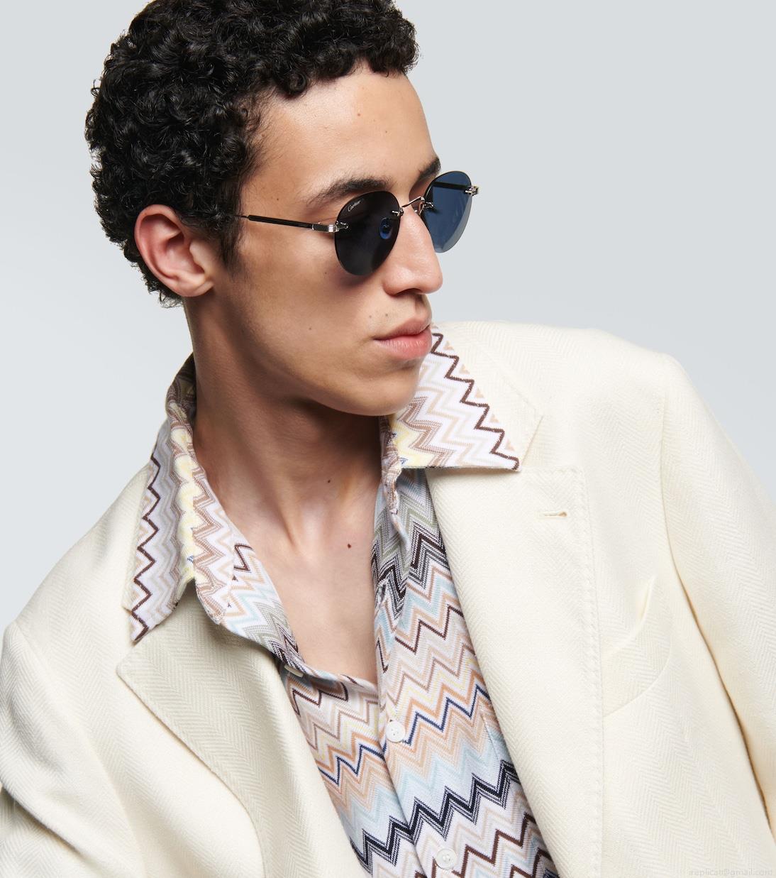 Cartier Eyewear CollectionSignature C de Cartier round sunglasses Cartier Eyewear CollectionSignature C de Cartier round sunglasses