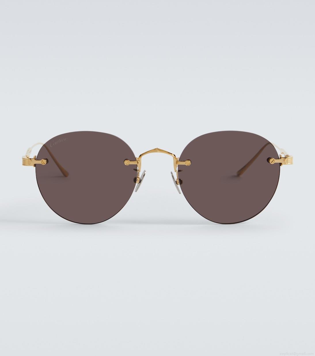 Cartier Eyewear CollectionSignature C de Cartier round sunglasses Cartier Eyewear CollectionSignature C de Cartier round sunglasses
