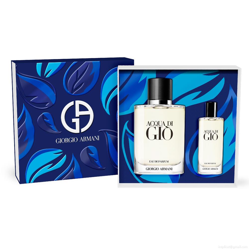 Kit Perfume Giorgio Armani Acqua Di Gio Pour Homme Eau de Parfum Masculino100 ml + Miniatura 15 ml Kit Perfume Giorgio Armani Acqua Di Gio Pour Homme Eau de Parfum Masculino100 ml + Miniatura 15 ml