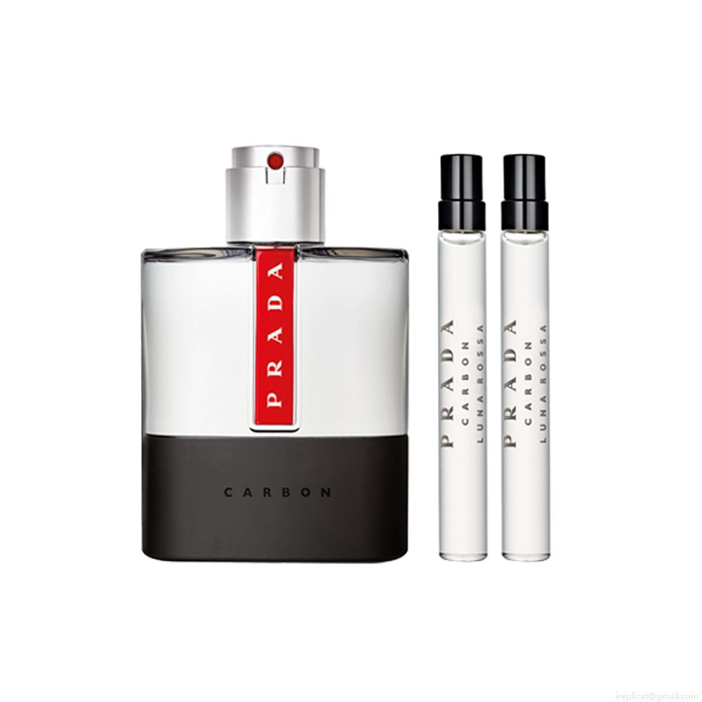 Kit Perfume Prada Luna Rossa Carbon Eau de Toilette Masculino 100 ml + Miniatura 10 ml Kit Perfume Prada Luna Rossa Carbon Eau de Toilette Masculino 100 ml + Miniatura 10 ml