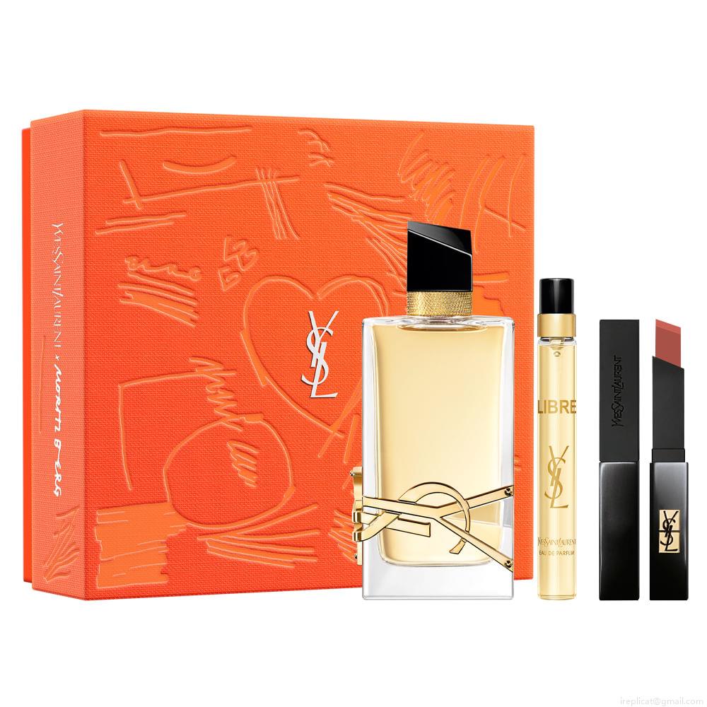 Kit Perfume Yves Saint Laurent Libre Eau de Parfum Perfume Feminino 90 ml + Miniatura 10 ml + Batom 302 Kit Perfume Yves Saint Laurent Libre Eau de Parfum Perfume Feminino 90 ml + Miniatura 10 ml + Batom 302