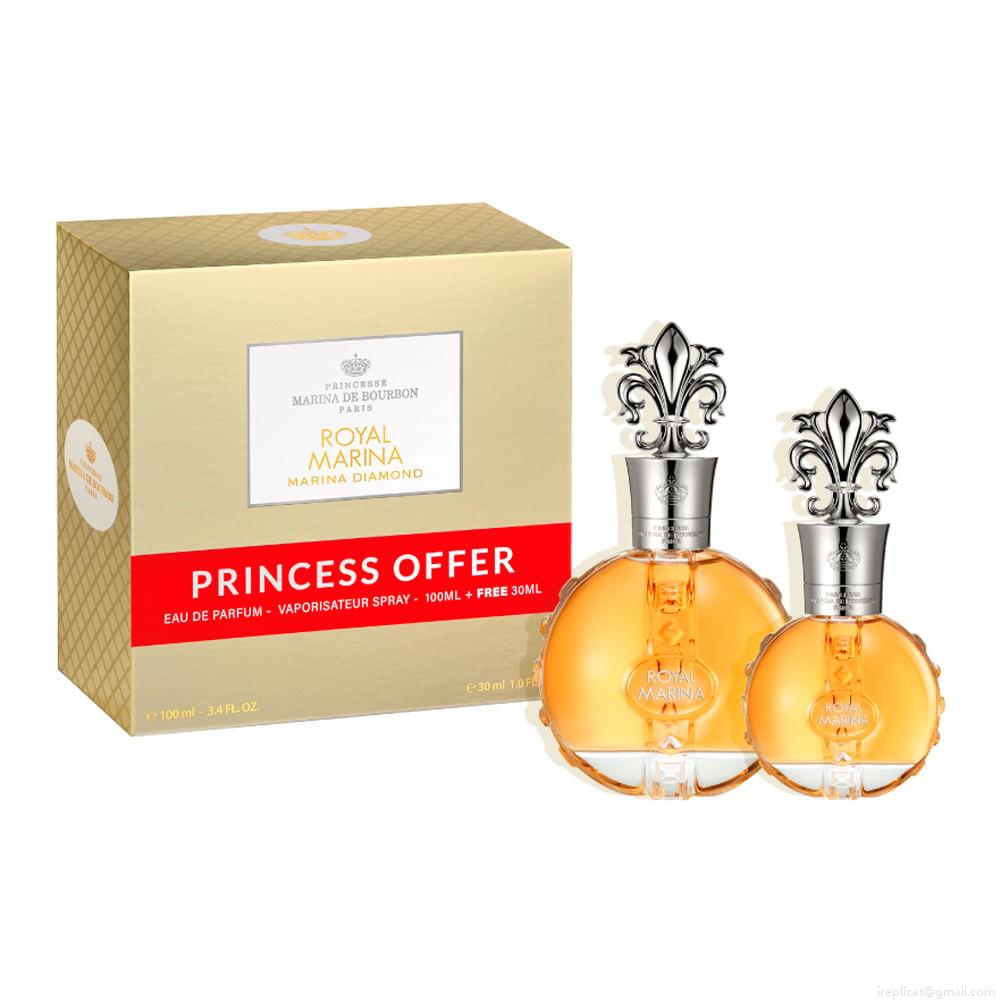 Kit Perfume Marina De Bourbon Royal Diamond Eau de Parfum Feminino 100 ml + Miniatura 30 ml Kit Perfume Marina De Bourbon Royal Diamond Eau de Parfum Feminino 100 ml + Miniatura 30 ml