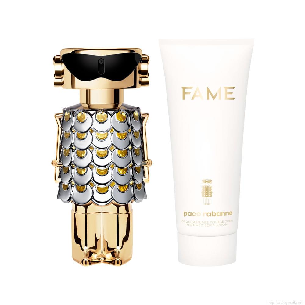 Kit Perfume Paco Rabanne Fame Feminino Eau de Parfum 80 ml + Creme Corporal 100 ml Kit Perfume Paco Rabanne Fame Feminino Eau de Parfum 80 ml + Creme Corporal 100 ml