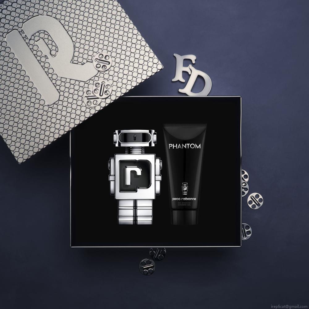Kit Perfume Paco Rabanne Phantom Masculino Eau de Toilette 100 ml + Gel de Banho 100 ml Kit Perfume Paco Rabanne Phantom Masculino Eau de Toilette 100 ml + Gel de Banho 100 ml