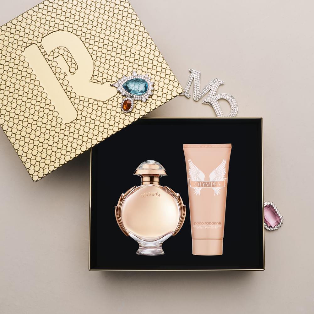 Kit Perfume Paco Rabanne Olympéa Feminino Eau de Parfum 80 ml + Creme Corporal 100 ml Kit Perfume Paco Rabanne Olympéa Feminino Eau de Parfum 80 ml + Creme Corporal 100 ml