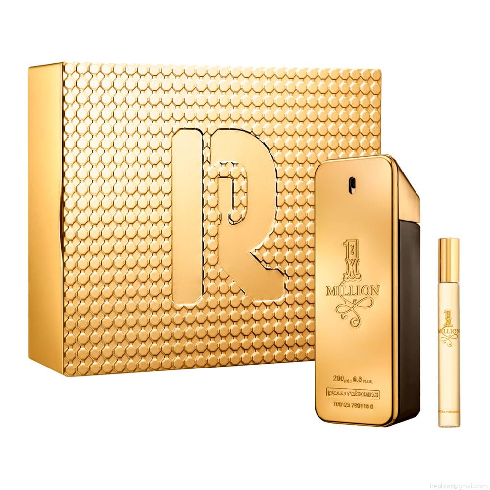 Kit Perfume Paco Rabanne 1 Million Masculino Eau de Toilette 200 ml +Miniatura 10 ml Kit Perfume Paco Rabanne 1 Million Masculino Eau de Toilette 200 ml +Miniatura 10 ml