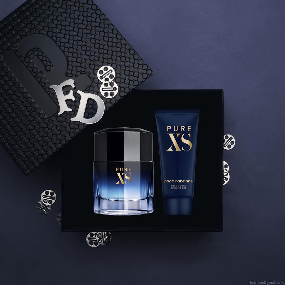 Kit Perfume Paco Rabanne Pure Xs For Masculino Eau de Toilette 100 ml + Gel de Banho 100 ml Kit Perfume Paco Rabanne Pure Xs For Masculino Eau de Toilette 100 ml + Gel de Banho 100 ml