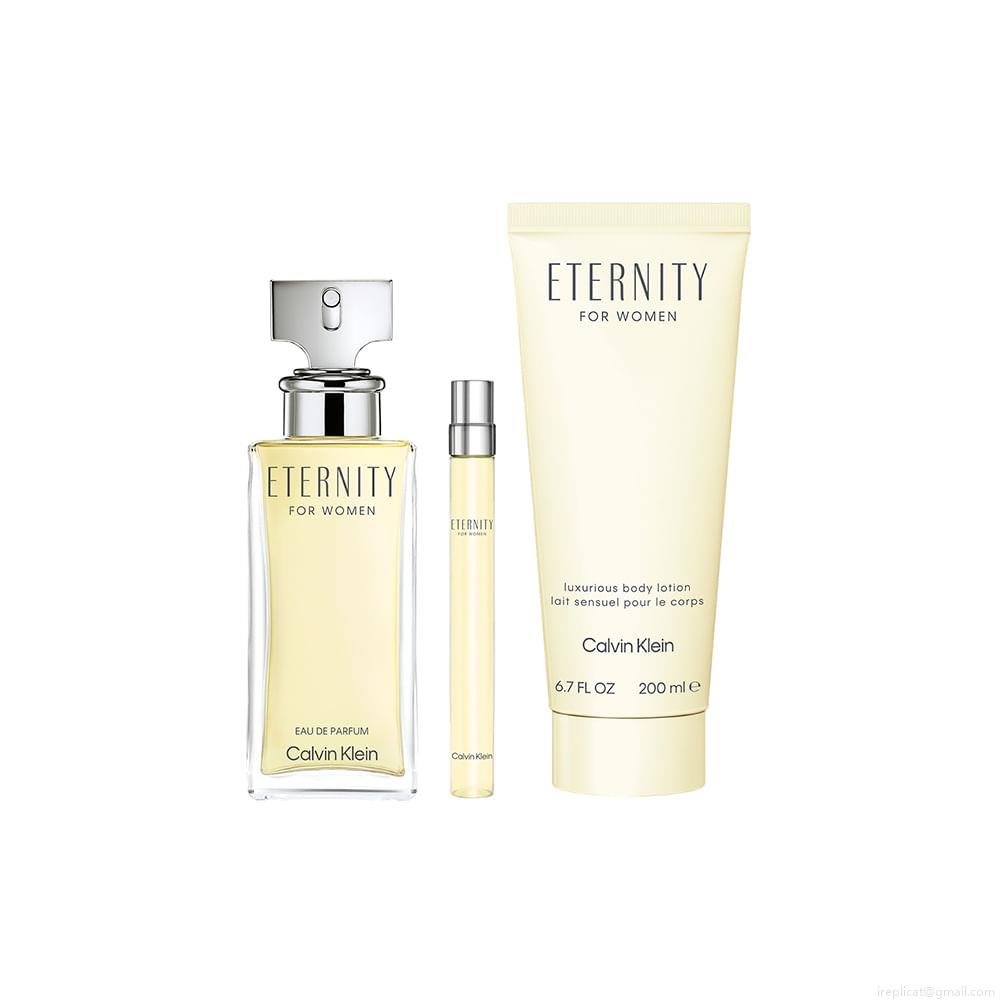 Kit Perfume Calvin Klein Eternity For Women Eau de Parfum Feminino 100 ml + Loção Corporal 200 ml + Miniatura 10 ml Kit Perfume Calvin Klein Eternity For Women Eau de Parfum Feminino 100 ml + Loção Corporal 200 ml + Miniatura 10 ml
