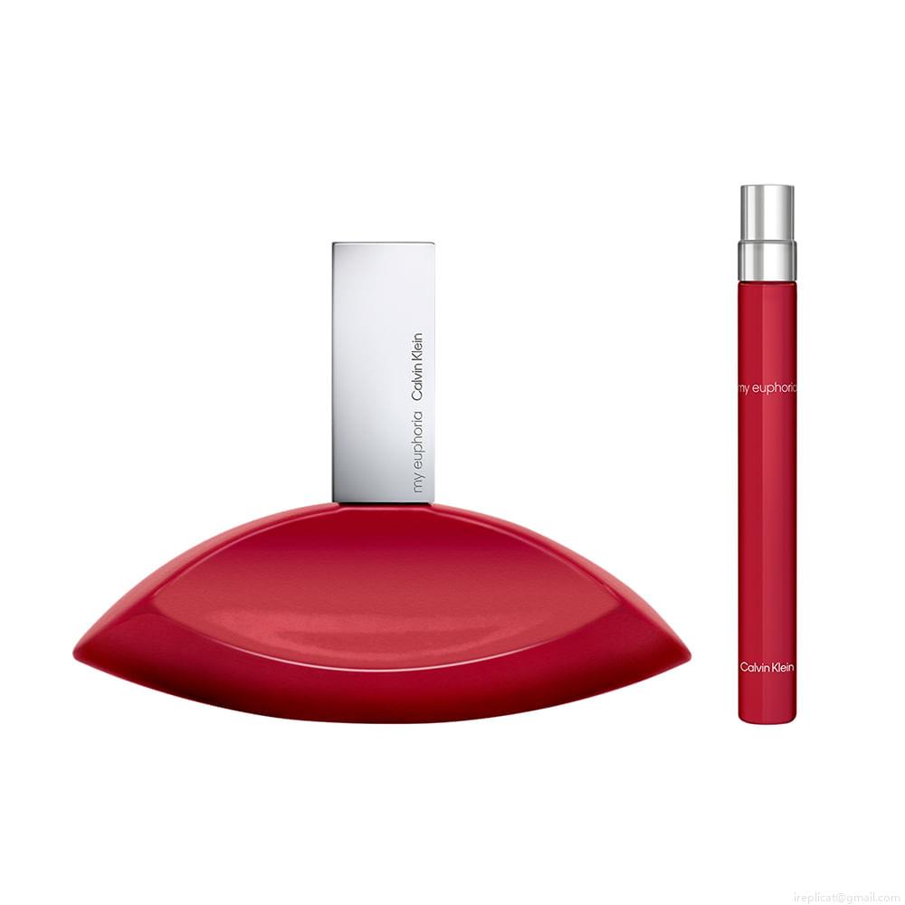 Kit Perfume Calvin Klein My Euphoria Eau de Parfum Feminino 100 ml + Miniatura10 ml Kit Perfume Calvin Klein My Euphoria Eau de Parfum Feminino 100 ml + Miniatura10 ml