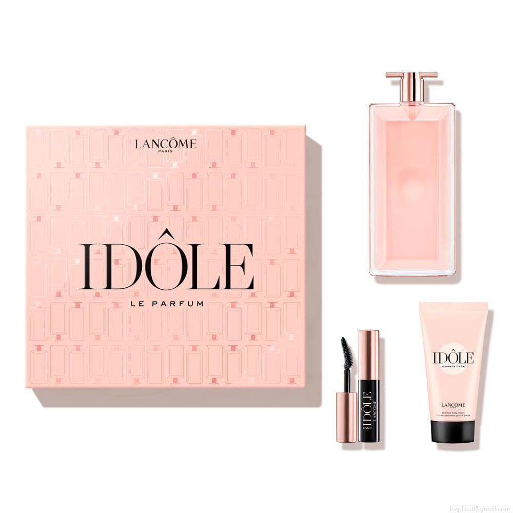 Kit Perfume Lancôme Idôle Feminino Eau de Parfum50ml + Loção Corporal 50ml + Máscara De Cílios Lash 2,5ml Kit Perfume Lancôme Idôle Feminino Eau de Parfum50ml + Loção Corporal 50ml + Máscara De Cílios Lash 2,5ml
