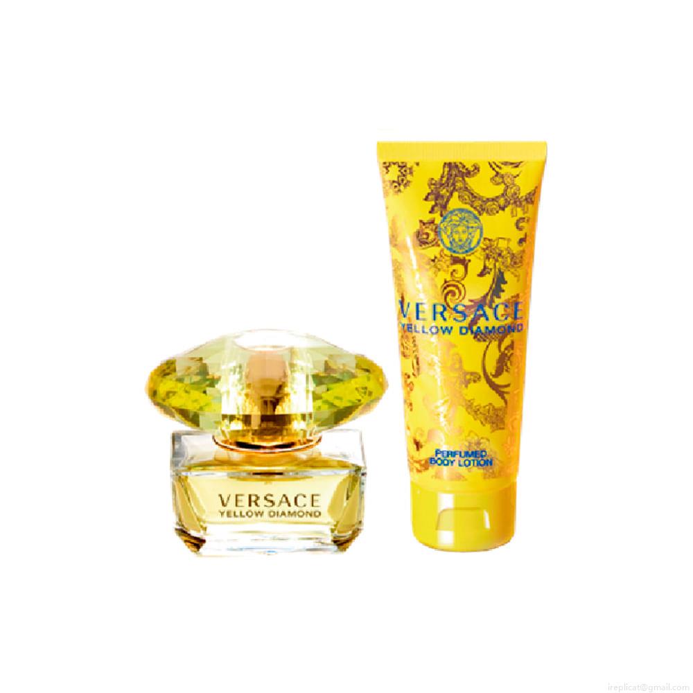 Kit Perfume Versace Yellow Diamond Wom Eau de Parfum Feminino 50 ml + Loção Corporal 50 ml Kit Perfume Versace Yellow Diamond Wom Eau de Parfum Feminino 50 ml + Loção Corporal 50 ml