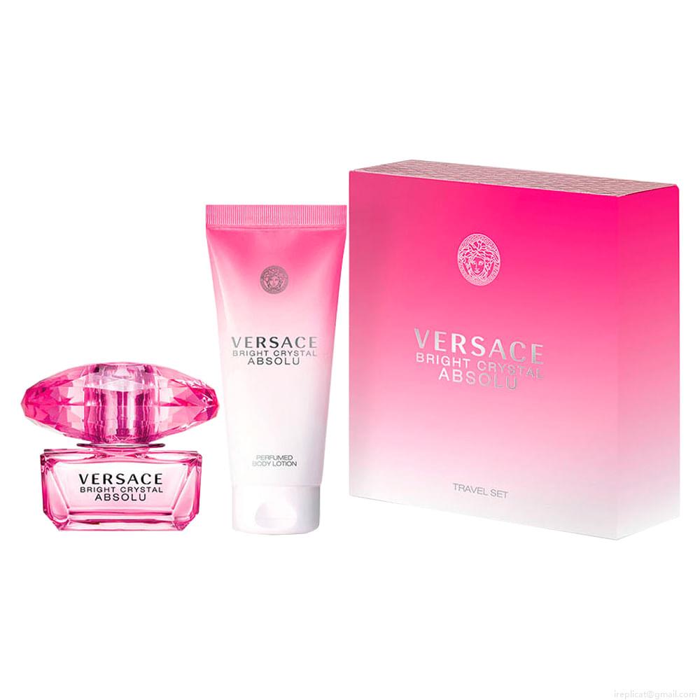 Kit Perfume Versace Bright Crystal Absolu Wom Eau de Parfum Feminino 50 ml + Loção Corporal 50 ml Kit Perfume Versace Bright Crystal Absolu Wom Eau de Parfum Feminino 50 ml + Loção Corporal 50 ml