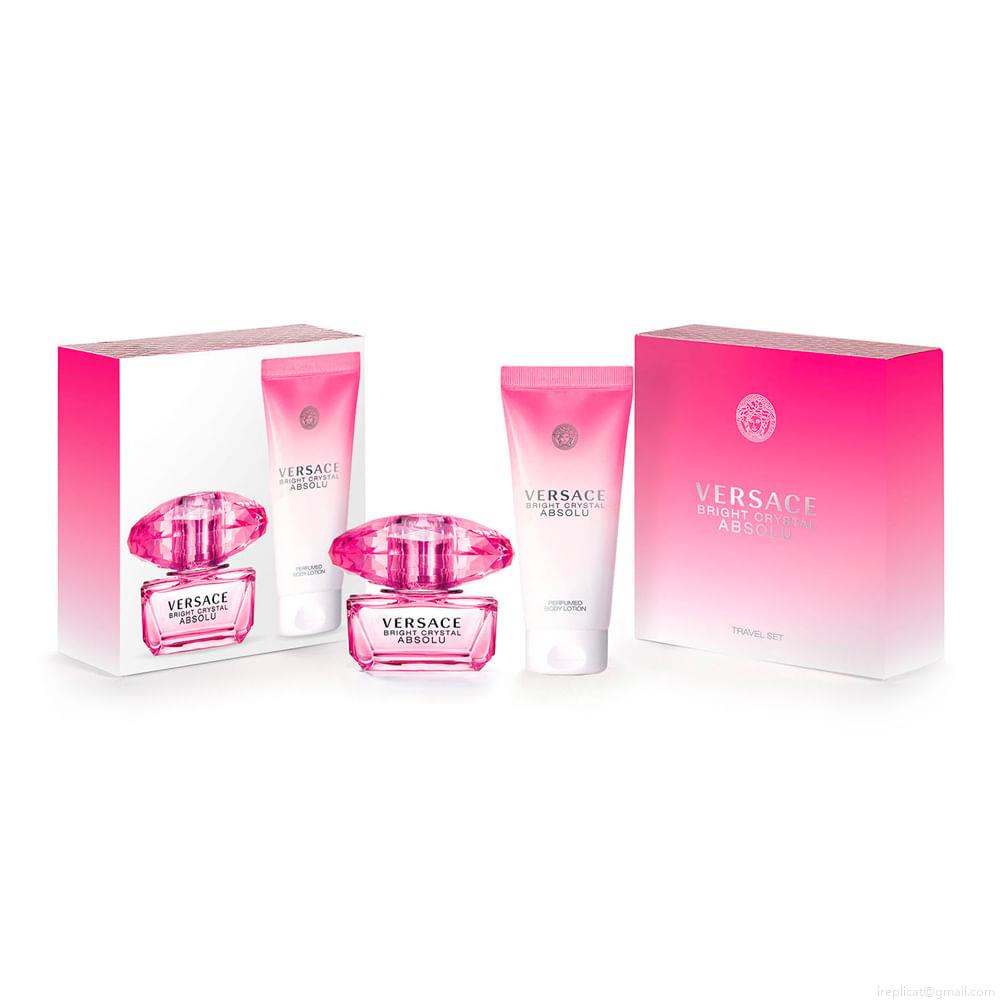 Kit Perfume Versace Bright Crystal Absolu Wom Eau de Parfum Feminino 50 ml + Loção Corporal 50 ml Kit Perfume Versace Bright Crystal Absolu Wom Eau de Parfum Feminino 50 ml + Loção Corporal 50 ml