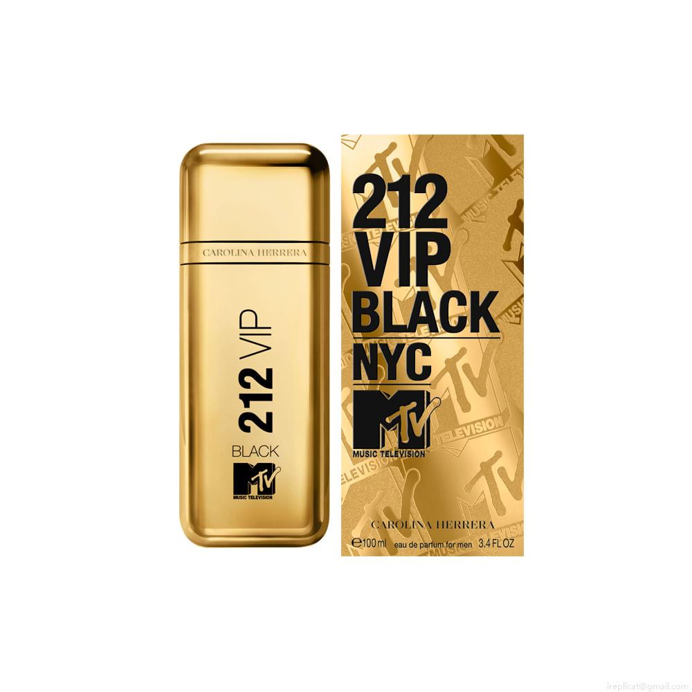 Perfume Carolina Herrera 212 VIP Black NYC MTV Music Masculino Eau de Parfum 100 ml Perfume Carolina Herrera 212 VIP Black NYC MTV Music Masculino Eau de Parfum 100 ml