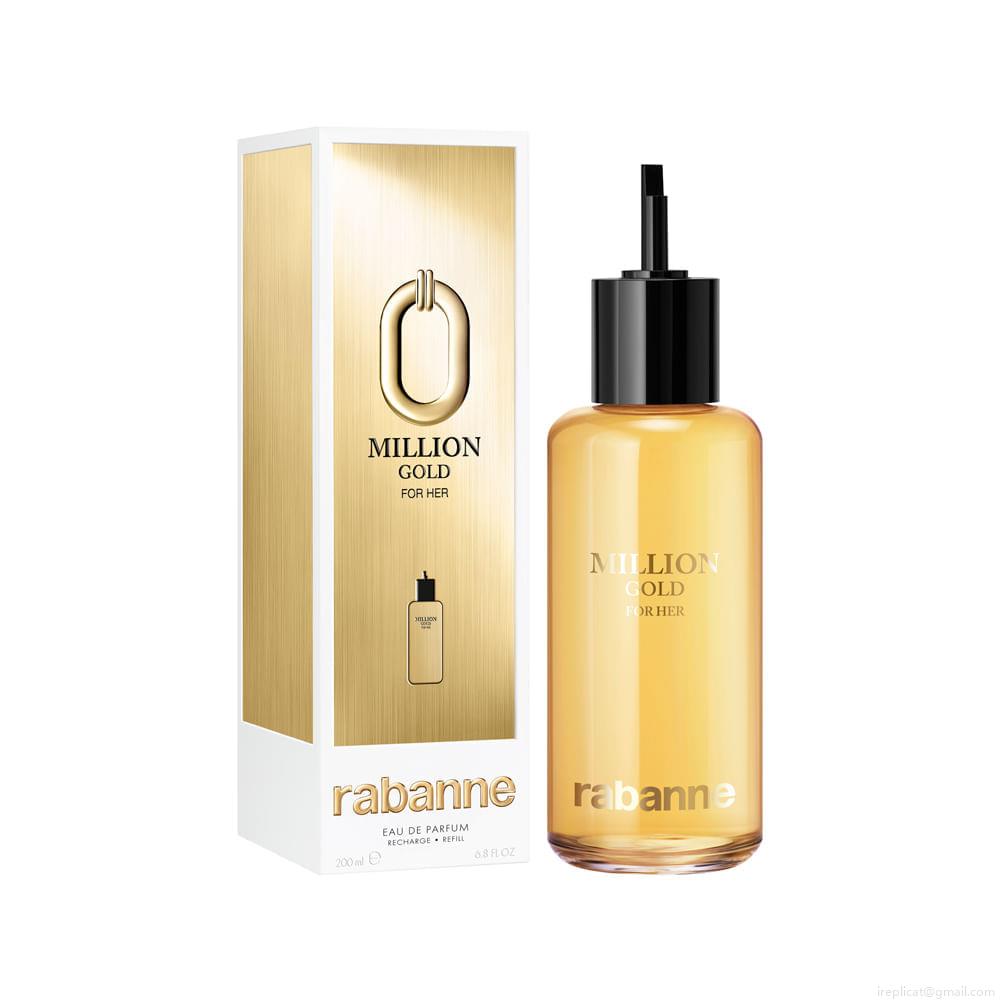 Perfume Paco Rabanne Million Gold For Her Eau de Parfum Feminino 200 ml Refil Perfume Paco Rabanne Million Gold For Her Eau de Parfum Feminino 200 ml Refil