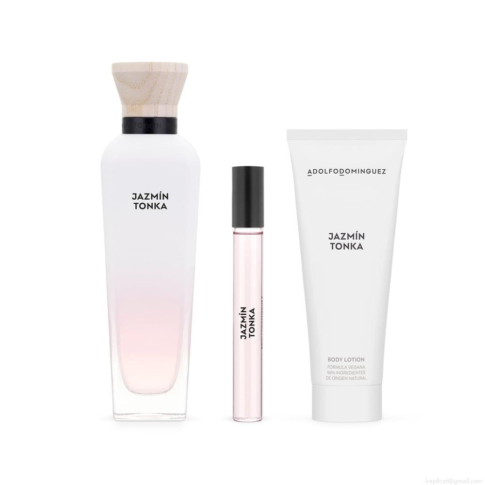 Kit Perfume Adolfo Dominguez Jazmín Tonka Eau de Parfum Feminino 120 ml + Creme Corporal 75 ml + Miniatura 10 ml Kit Perfume Adolfo Dominguez Jazmín Tonka Eau de Parfum Feminino 120 ml + Creme Corporal 75 ml + Miniatura 10 ml