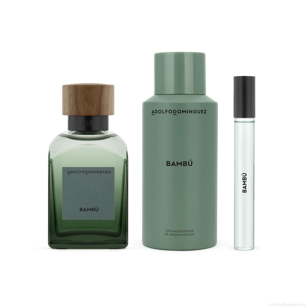 Kit Perfume Adolfo Dominguez Bambú Eau de Parfum Masculino 120 ml + Desodorante 150 ml + Miniatura 10 ml Kit Perfume Adolfo Dominguez Bambú Eau de Parfum Masculino 120 ml + Desodorante 150 ml + Miniatura 10 ml