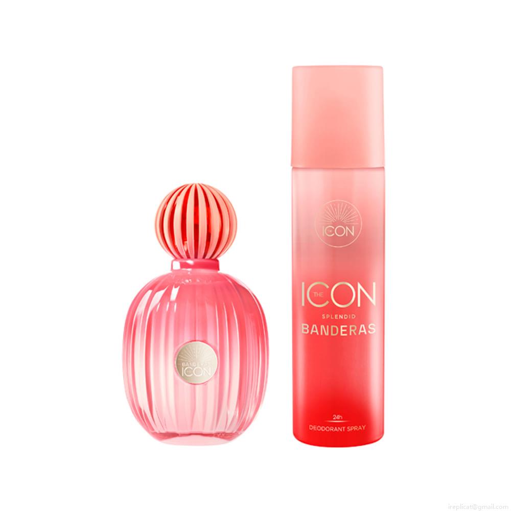 Kit Perfume Banderas The Icon Splendid Eau de Parfum Feminino 100 ml + Desodorante 150 ml Kit Perfume Banderas The Icon Splendid Eau de Parfum Feminino 100 ml + Desodorante 150 ml