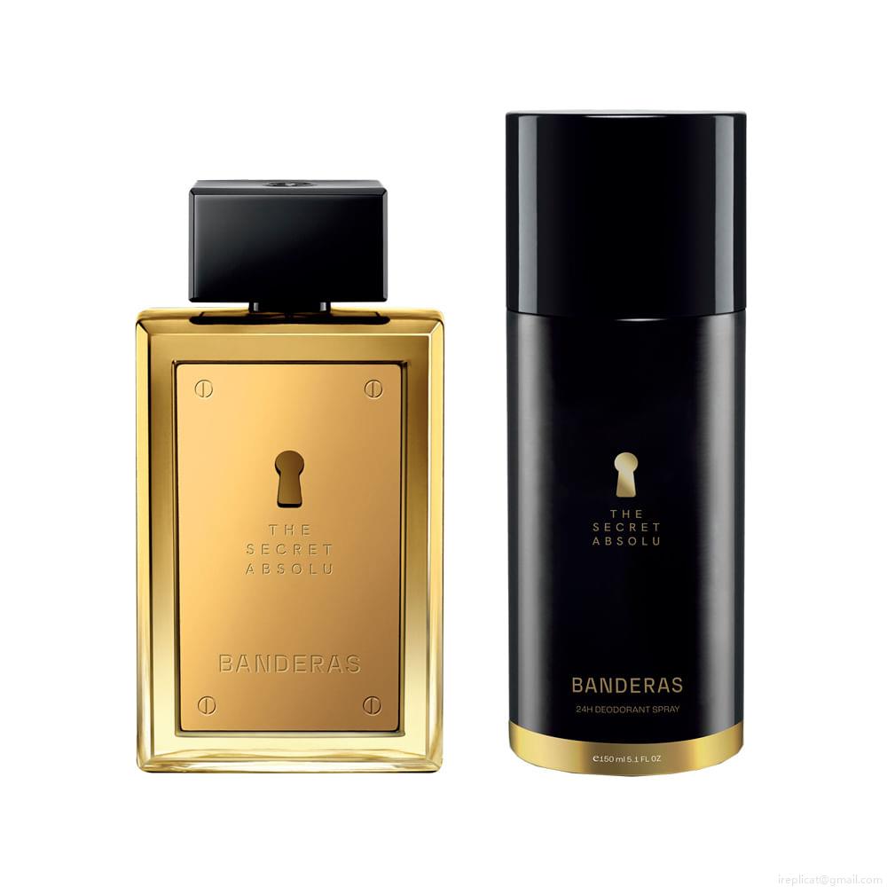 Kit Perfume Banderas The Secret Absolu Eau de Parfum Masculino 100 ml + Desodorante 150 ml Kit Perfume Banderas The Secret Absolu Eau de Parfum Masculino 100 ml + Desodorante 150 ml