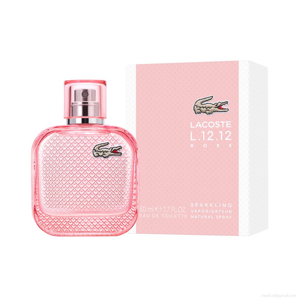 Perfume Lacoste Rose Sparkling L.12.12 Eau de Toilette Feminino 50 ml Perfume Lacoste Rose Sparkling L.12.12 Eau de Toilette Feminino 50 ml