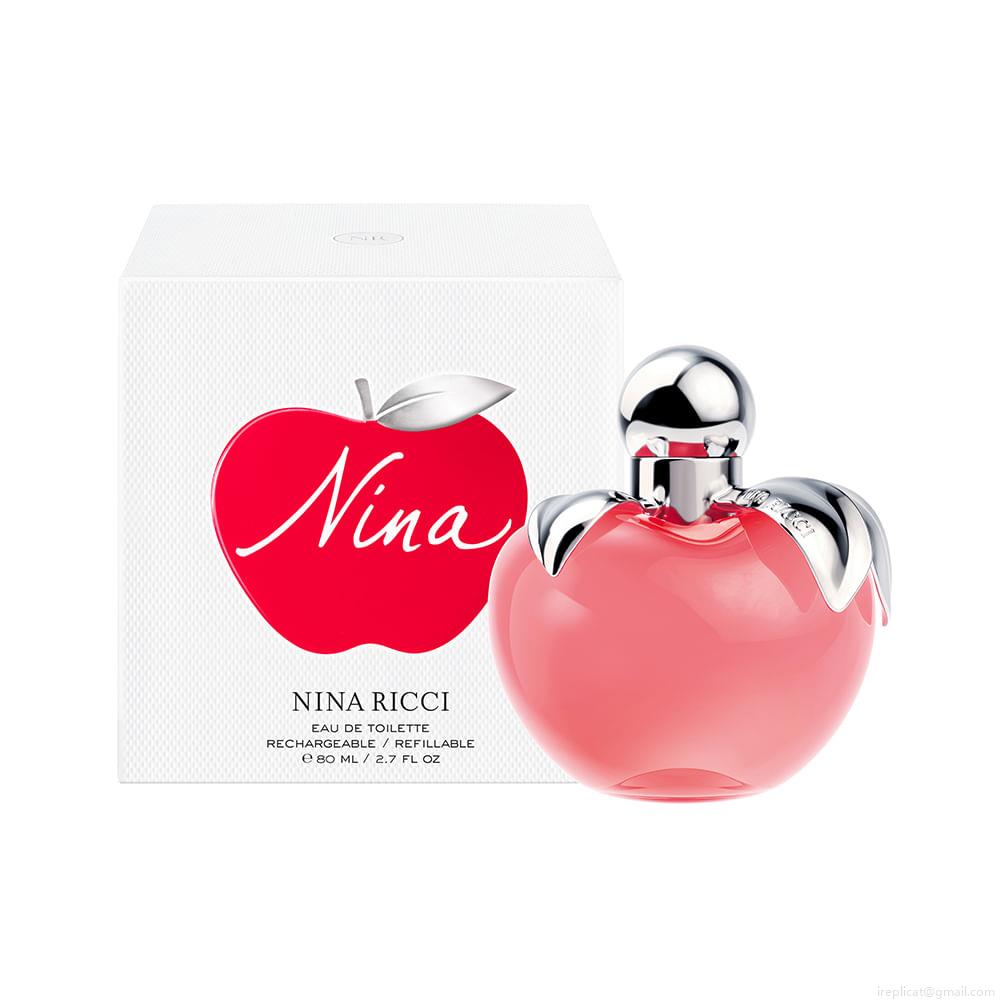 Perfume Nina Ricci Nina Feminino Eau de Toilette Recarregável 80 ml Perfume Nina Ricci Nina Feminino Eau de Toilette Recarregável 80 ml