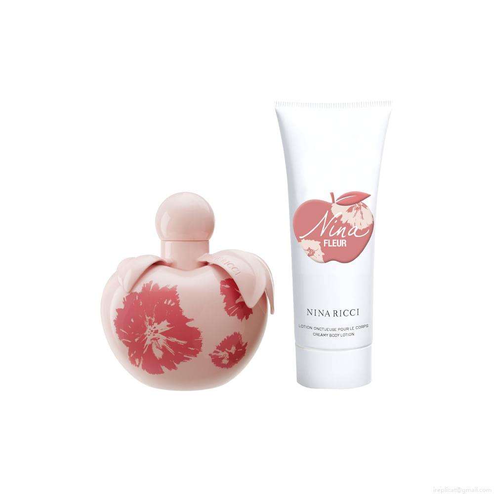 Kit Perfume Nina Ricci Nina Fleur Feminino Eau de Toilette 80 ml + Loção Corporal 100 ml Kit Perfume Nina Ricci Nina Fleur Feminino Eau de Toilette 80 ml + Loção Corporal 100 ml