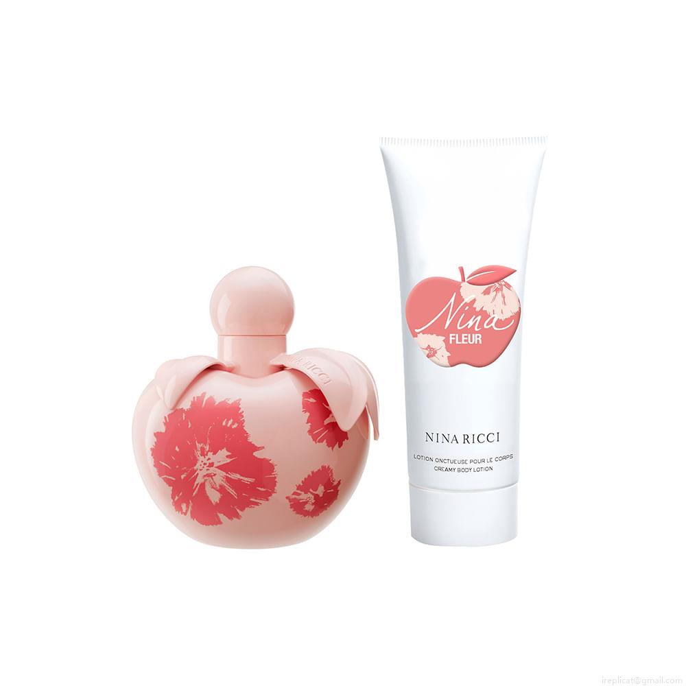 Kit Perfume Nina Ricci Nina Fleur Feminino Eau de Toilette 80 ml + Loção Corporal 75 ml Kit Perfume Nina Ricci Nina Fleur Feminino Eau de Toilette 80 ml + Loção Corporal 75 ml