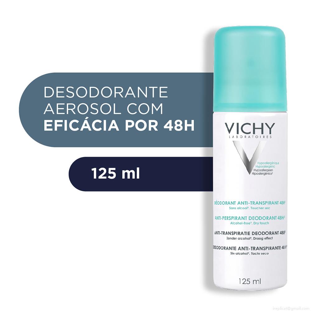 Desodorante Aerosol Antitranspirante Vichy Unissex 125 ml Desodorante Aerosol Antitranspirante Vichy Unissex 125 ml