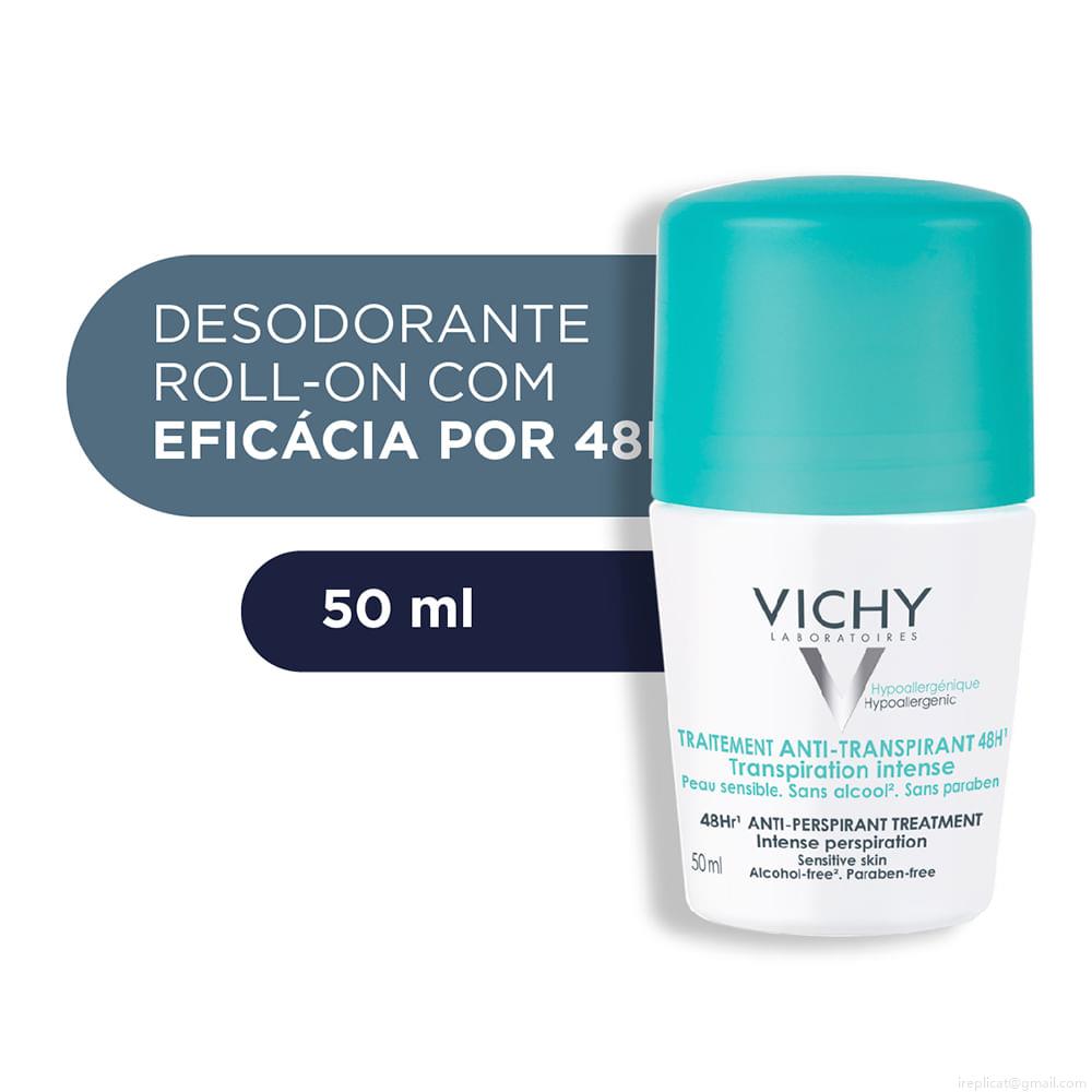Desodorante Roll On Antitranspirante Vichy Traitement Unissex 50 ml Desodorante Roll On Antitranspirante Vichy Traitement Unissex 50 ml