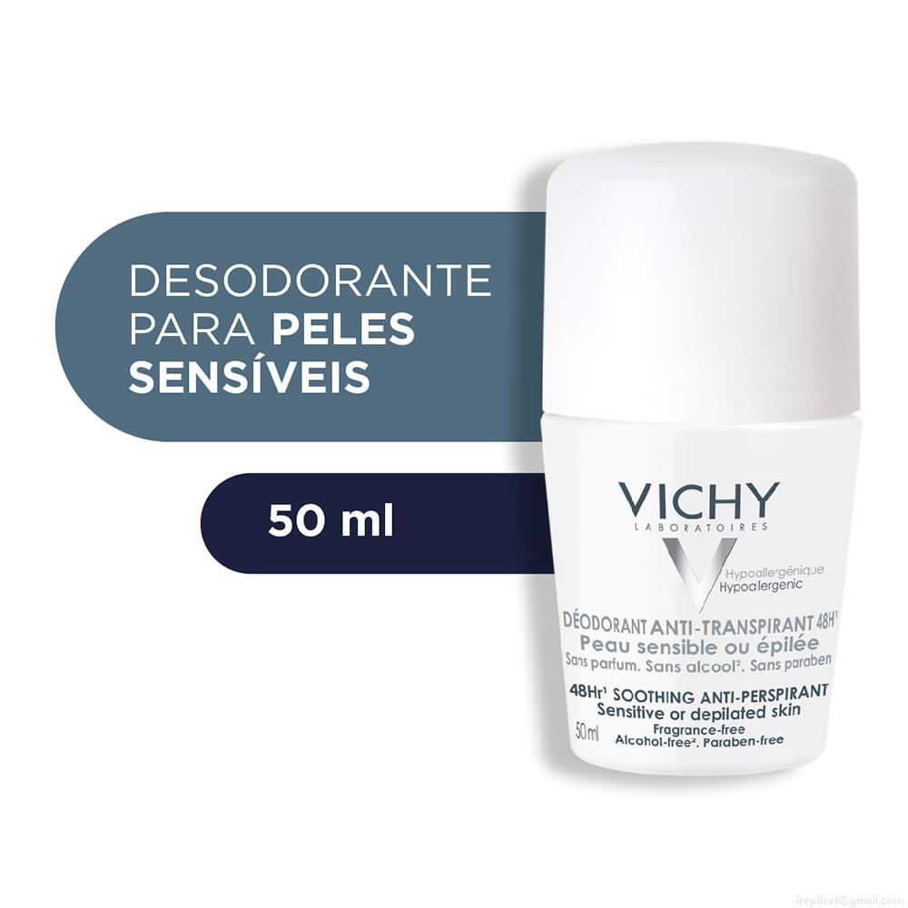 Desodorante Roll On Antitranspirante Vichy Soothing Unissex 50 ml Desodorante Roll On Antitranspirante Vichy Soothing Unissex 50 ml