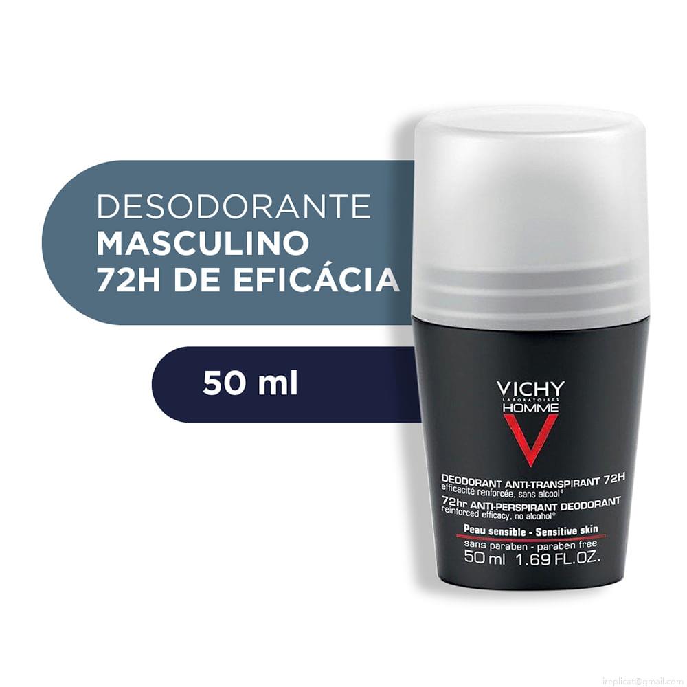 Desodorante Roll On Antitranspirante Vichy Homme Extreme Control Unissex 50 ml Desodorante Roll On Antitranspirante Vichy Homme Extreme Control Unissex 50 ml