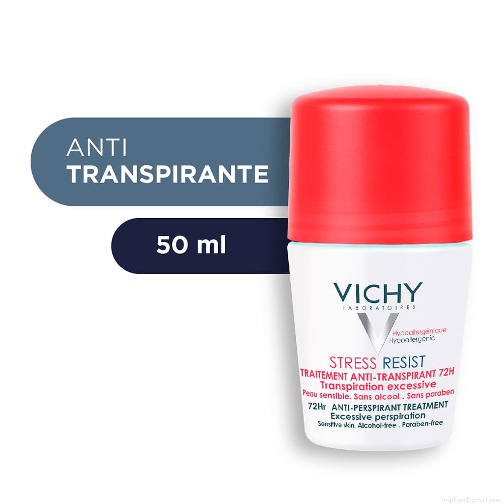 Desodorante Roll On Antitranspirante Vichy Stress Resist Unissex 50 ml Desodorante Roll On Antitranspirante Vichy Stress Resist Unissex 50 ml