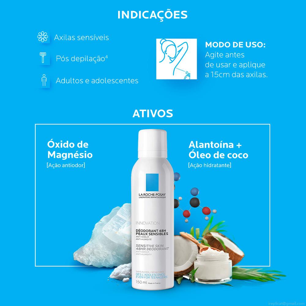 Desodorante Aerosol Antitranspirante La Roche-Posay para Peles Sensíveis Unissex 150 ml Desodorante Aerosol Antitranspirante La Roche-Posay para Peles Sensíveis Unissex 150 ml