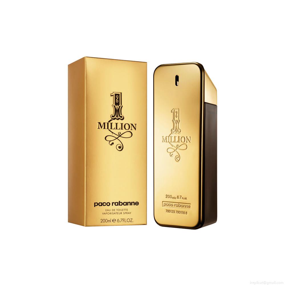 Perfume Paco Rabanne 1 Million Masculino Eau de Toilette 200 ml Perfume Paco Rabanne 1 Million Masculino Eau de Toilette 200 ml