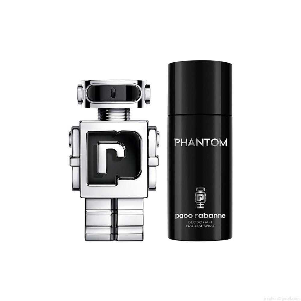 Kit Perfume Paco Rabanne Phantom Masculino Eau de Toilette 100 ml + Desodorante 150 ml Kit Perfume Paco Rabanne Phantom Masculino Eau de Toilette 100 ml + Desodorante 150 ml
