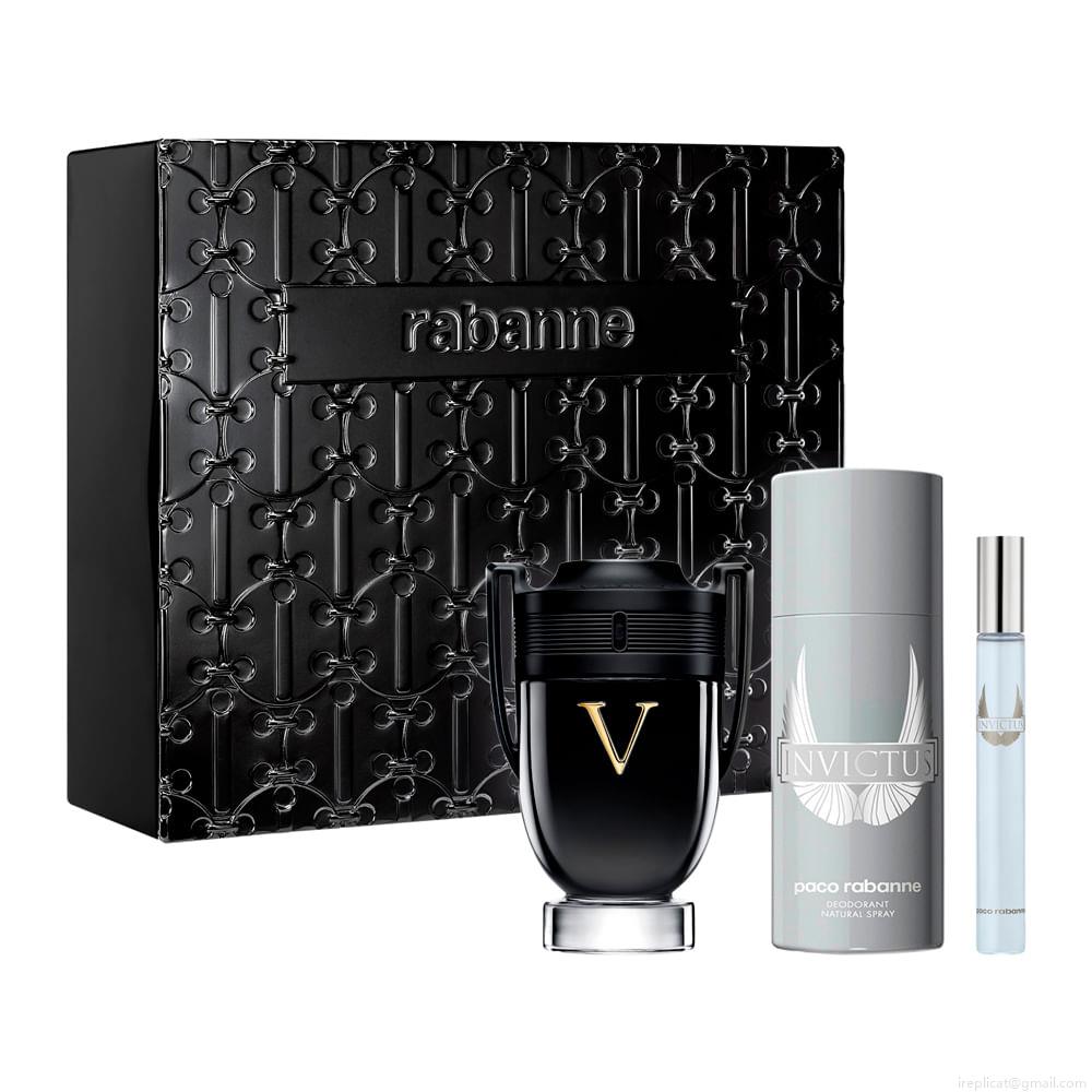 Kit Perfume Paco Rabanne Invictus Victory Extrême Masculino Eau de Parfum 100 ml + Desodorante 100 ml + Miniatura 10 ml Kit Perfume Paco Rabanne Invictus Victory Extrême Masculino Eau de Parfum 100 ml + Desodorante 100 ml + Miniatura 10 ml