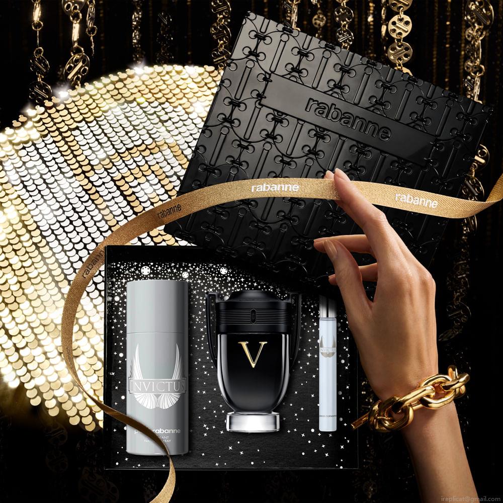 Kit Perfume Paco Rabanne Invictus Victory Extrême Masculino Eau de Parfum 100 ml + Desodorante 100 ml + Miniatura 10 ml Kit Perfume Paco Rabanne Invictus Victory Extrême Masculino Eau de Parfum 100 ml + Desodorante 100 ml + Miniatura 10 ml