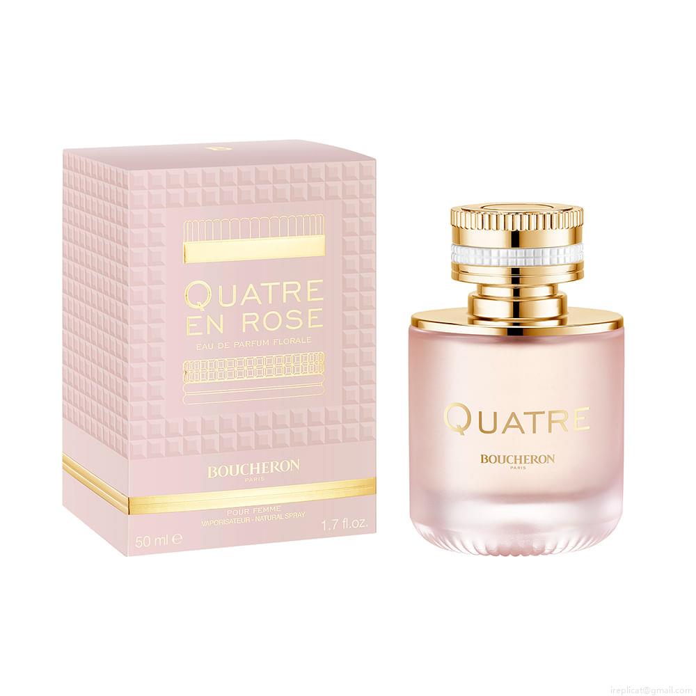 Perfume Boucheron Quatre En Rose Feminino Eau de Parfum 50 ml Perfume Boucheron Quatre En Rose Feminino Eau de Parfum 50 ml