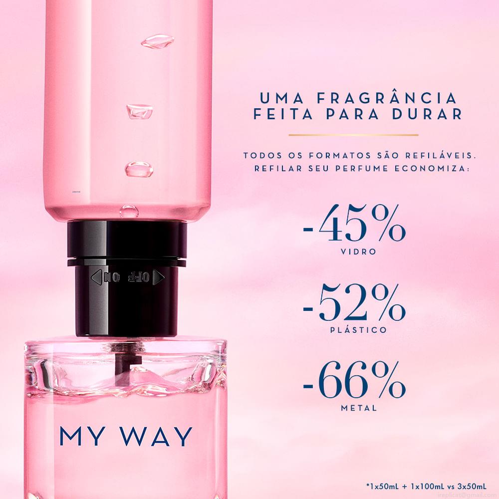 Perfume Giorgio Armani My Way Feminino Eau de Parfum Recarregável 90 ml Perfume Giorgio Armani My Way Feminino Eau de Parfum Recarregável 90 ml