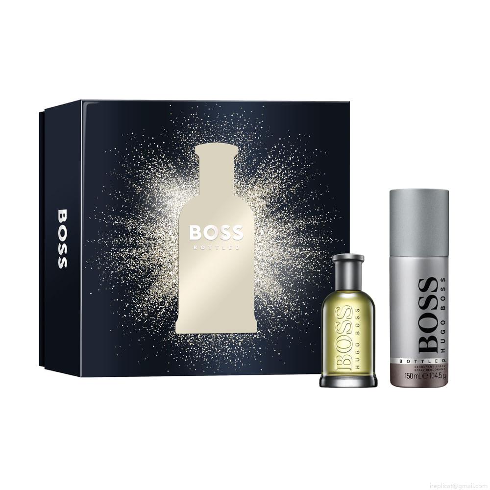 Kit Hugo Boss Bottled Masculino Eau de Toilette 50 ml + Desodorante 150 ml Kit Hugo Boss Bottled Masculino Eau de Toilette 50 ml + Desodorante 150 ml