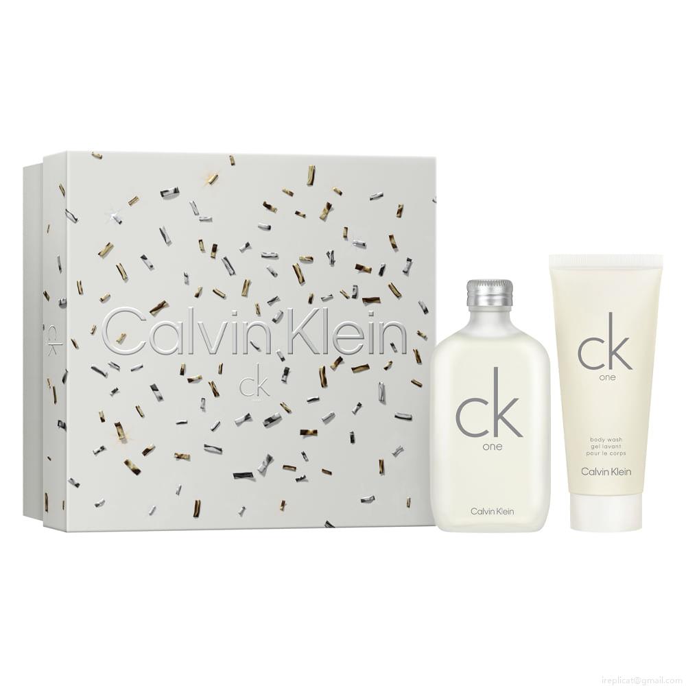 Kit Calvin Klein CK One Unissex Eau de Toilette 100 ml + Gel de Banho 100 ml Kit Calvin Klein CK One Unissex Eau de Toilette 100 ml + Gel de Banho 100 ml