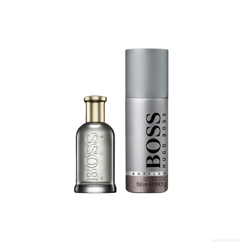 Kit Hugo Boss Bottled Masculino Eau de Parfum 50 ml + Desodorante 150 ml Kit Hugo Boss Bottled Masculino Eau de Parfum 50 ml + Desodorante 150 ml