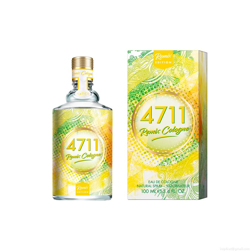 Colônia 4711 Remix Lemon Unissex Eau Cologne 100 ml Colônia 4711 Remix Lemon Unissex Eau Cologne 100 ml