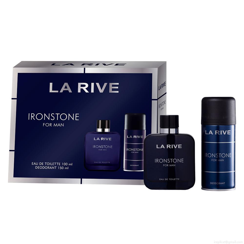 Kit Perfume La Rive Ironstone Masculino Eau de Toilette 100 ml + Desodorante 150 ml Kit Perfume La Rive Ironstone Masculino Eau de Toilette 100 ml + Desodorante 150 ml