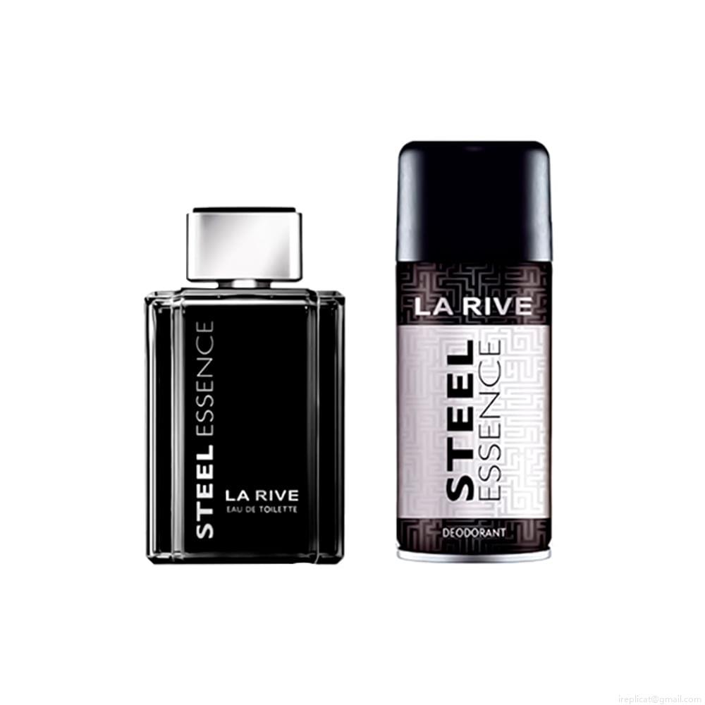 Kit Perfume La Rive Steel Essence Masculino Eau de Toilette 100 ml + Desodorante 150 ml Kit Perfume La Rive Steel Essence Masculino Eau de Toilette 100 ml + Desodorante 150 ml