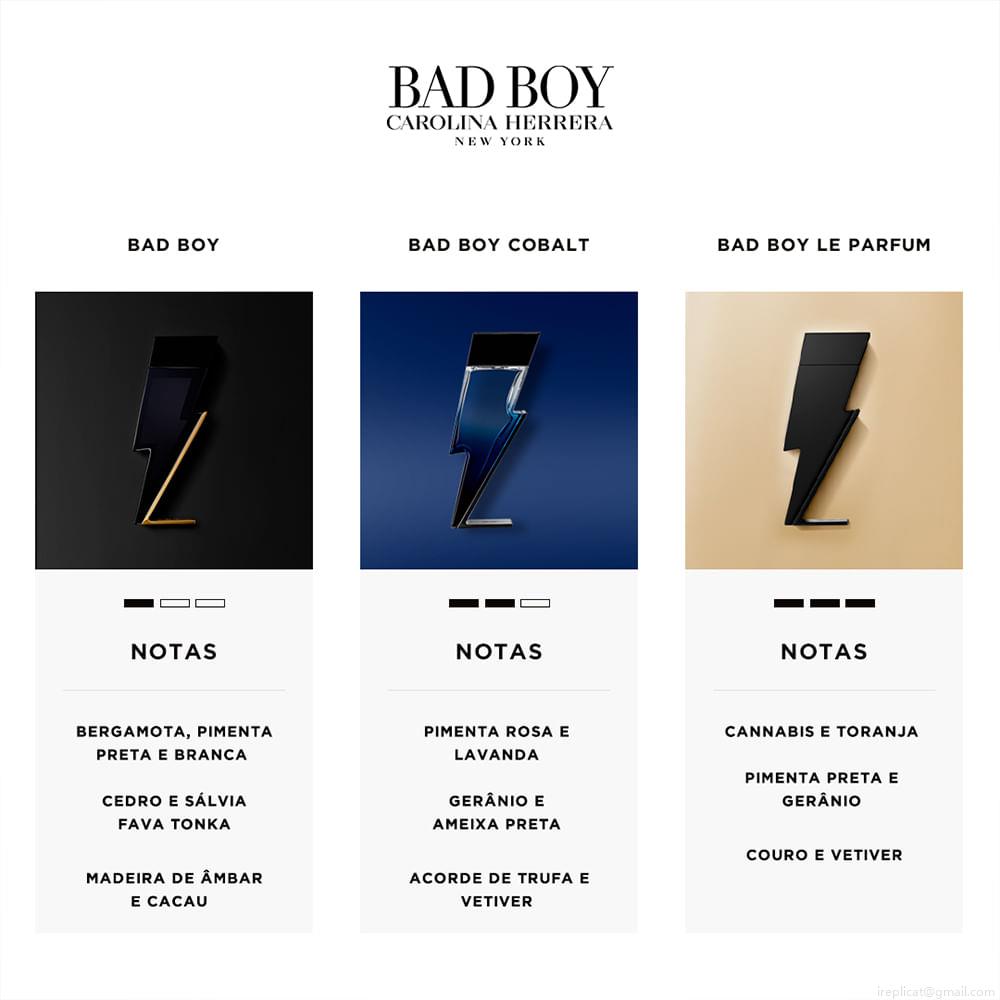 Perfume Carolina Herrera Bad Boy Cobalt Eau de Parfum Masculino 100 ml Perfume Carolina Herrera Bad Boy Cobalt Eau de Parfum Masculino 100 ml