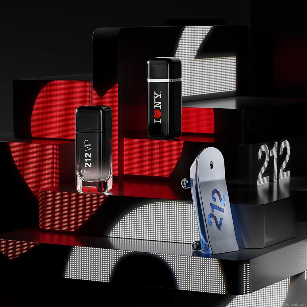 Perfume Carolina Herrera 212 Vip Black I Love NY Masculino Eau de Parfum 100 ml Perfume Carolina Herrera 212 Vip Black I Love NY Masculino Eau de Parfum 100 ml